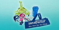 Plüschtier, Shaker, Kugelschreiber, Lanyard, Handyhalter und weitere Werbemittel von SanaFactur mit Slogan „Ein Herz für die Pflege“
