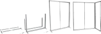 Aufbau eines Metallrahmens für Displaygehäuse – Montageschritte im Überblick Schrittweise Montage eines Metallrahmens für Displays oder Digital Signage Gehäuse