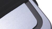 Abdeckplatte und Deckel für Expolinc Counter Case Glatte silberne Abdeckplatte mit passender Schutzkante für den Expolinc Messetresen oder Transportkoffer