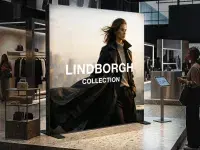 BIG LEDUP PRO LED Display für Mode Messestand mit großformatigem Textilrahmen