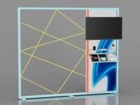 Zubehör für LINEUP Kollektion mit Messestand Display Modul und beleuchteter Präsentationsfläche