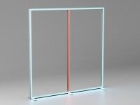 LINEUP Support Pole zur Stabilisierung mit RGB LED Erweiterung für Messestand