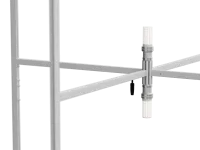 LED Lampe E27 mit 12 Watt und 1200 Lumen montiert an Metallprofil für gleichmäßige Beleuchtung