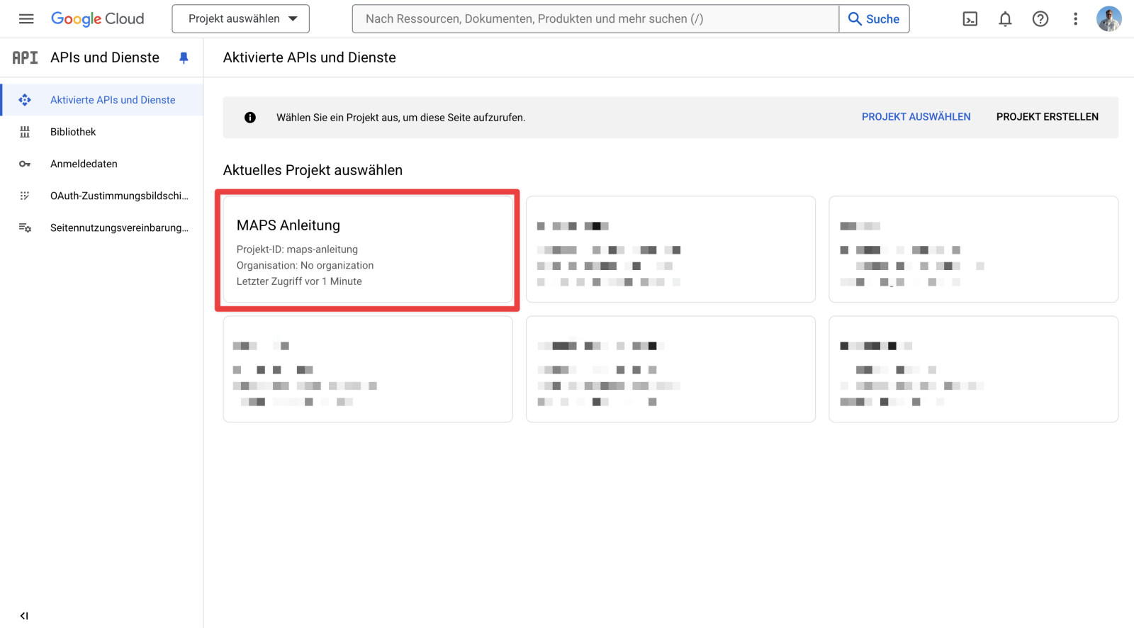 Wie erstelle ich einen Google Maps API Key