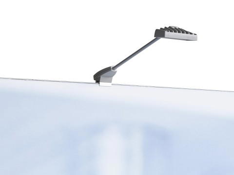 LED-Strahler für Display- und Messesysteme LED-Leuchte zur Ausleuchtung von Expolinc Messesystemen und Präsentationswänden