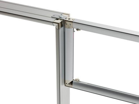 Aluminiumrahmen-Verbindung für modulare Displaysysteme Aluminiumprofil mit stabiler Verbindungsecke für modulare Display- oder Messesysteme
